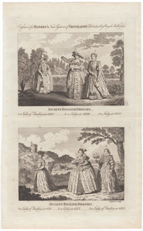 ANCIENT ENGLISH DRESSES 1. a Lady of Quality in 1590 2. a Lady in 1626 3. a Lady in 1630   ANCIENT ENGLISH DRESSES 1. a Lady of Quality in 1551 2. a Lady in 1577 3. a Lady in 1585 